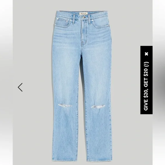 NWT Madewell The Perfect Vintage Straight Jean Size 29 - Picture 16 of 16